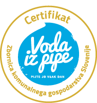 AquafilSLO za dolgoletno podporo pobudi Voda iz pipe prejel zlati certifikat