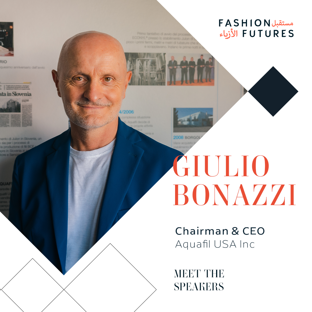 Giulio Bonazzi speaker at Fashion Futures Live on sustainable alternatives for all brands