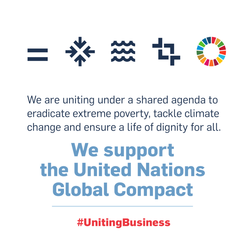 We support the United Nations Global Compact 
