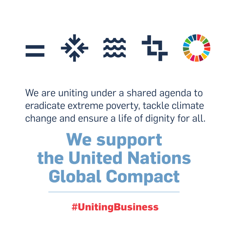 We support the United Nations Global Compact