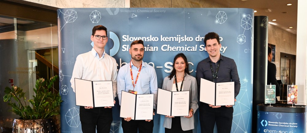 Podeljene nagrade SKD in AquafilSLO za najboljša študijska dela s področja trajnostne kemije 2024